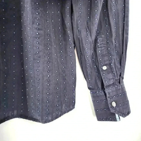 Eighty Eight Blue Long Sleeve Button Up Shirt 100% Cotton Small - Picture 5 of 7
